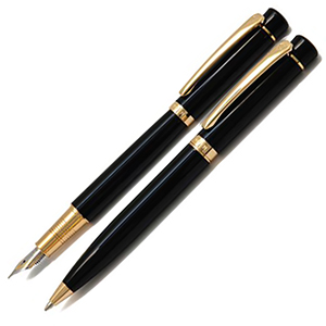 ست جفتی کول مشکی گیره طلایی